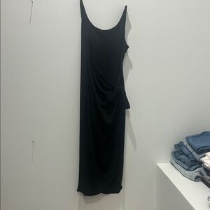 Black wrap dress